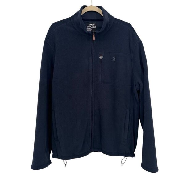 Polo Ralph Lauren Performance Full Zip Fleece Jacket Navy Blue Men’s Size XL - Picture 1 of 7